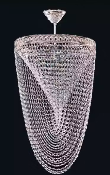 Kronleuchter Deckenleuchter Luxus Silber Deckenlampe Lüster Kristall