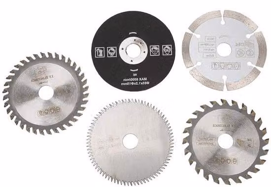 Piccoli denti per seghe circolari, 85 mm, carburo, perno da 15 mm, 5 pezzi
