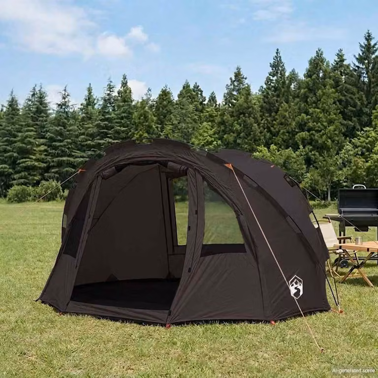 vidaXL Tenda da Pesca per 2 Persone Marrone Impermeabile