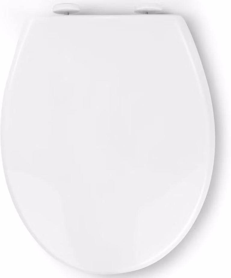 Copertura per WC con chiusura ammortizzata - Sedile per WC con sistema di fissaggio rapido per una facile pulizia - Facile fissaggio nella parte superiore - Copertura standard per WC