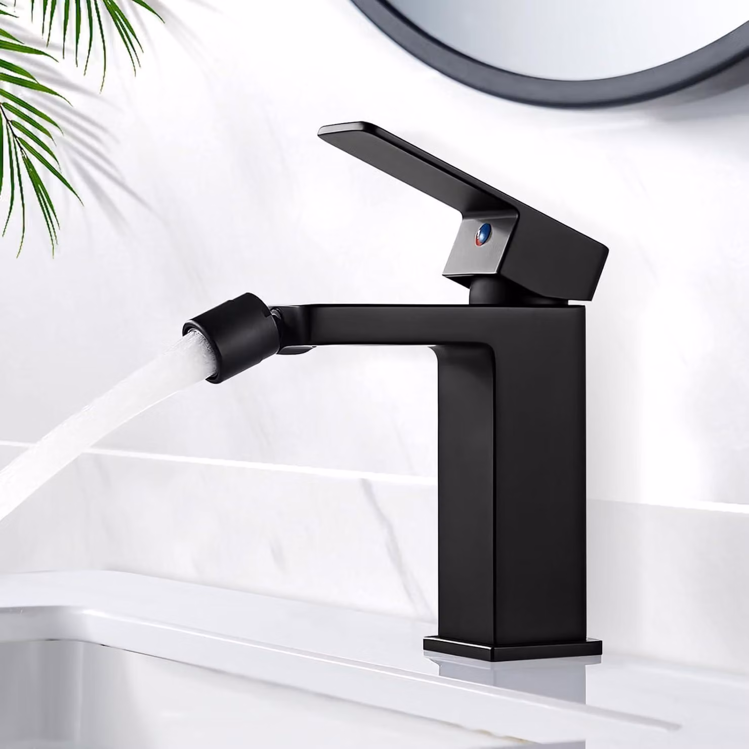 Kisimixer miscelatore bidet nero altezza 105 mm miscelatore in ottone bagno