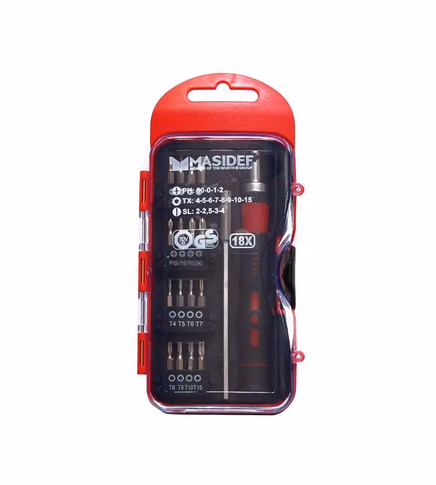 Set inserti assortiti con prolunga da 120 mm
