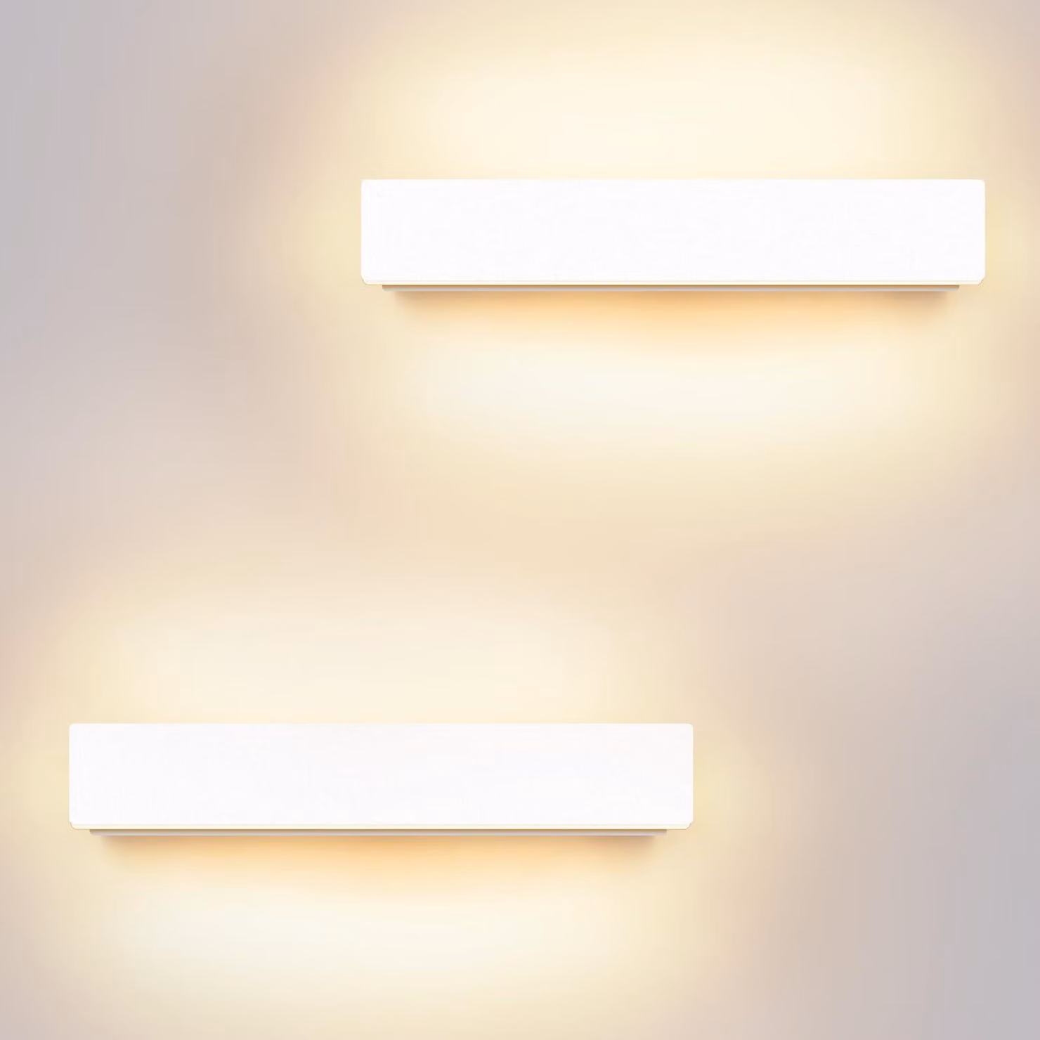 Lampada da parete esterna a LED, 10 W, nera, con 2 sorgenti luminose, resistente all'acqua