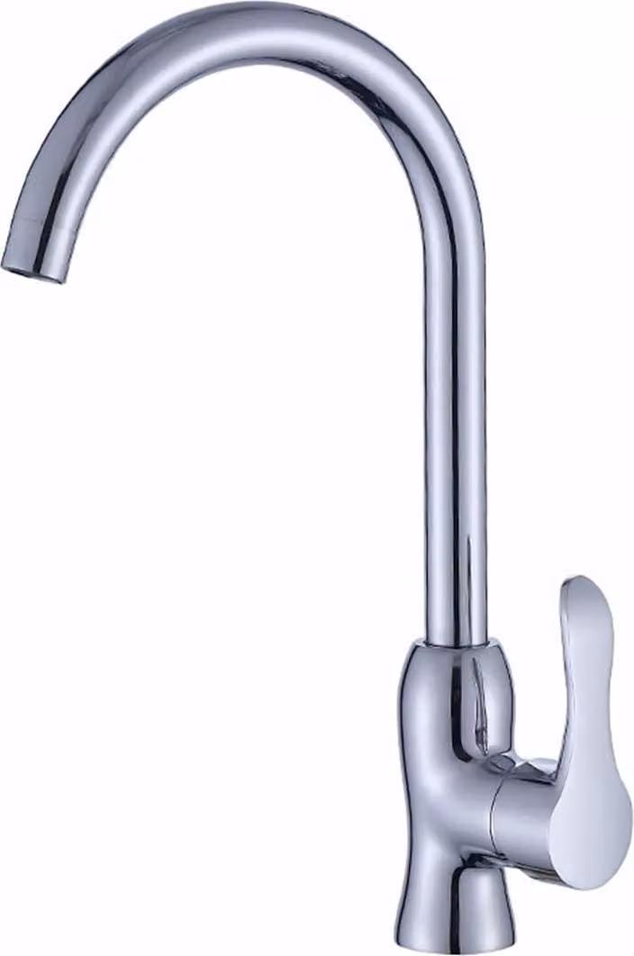Miscelatore monocomando da cucina con bocca girevole - Cromo - Miscelatore moderno