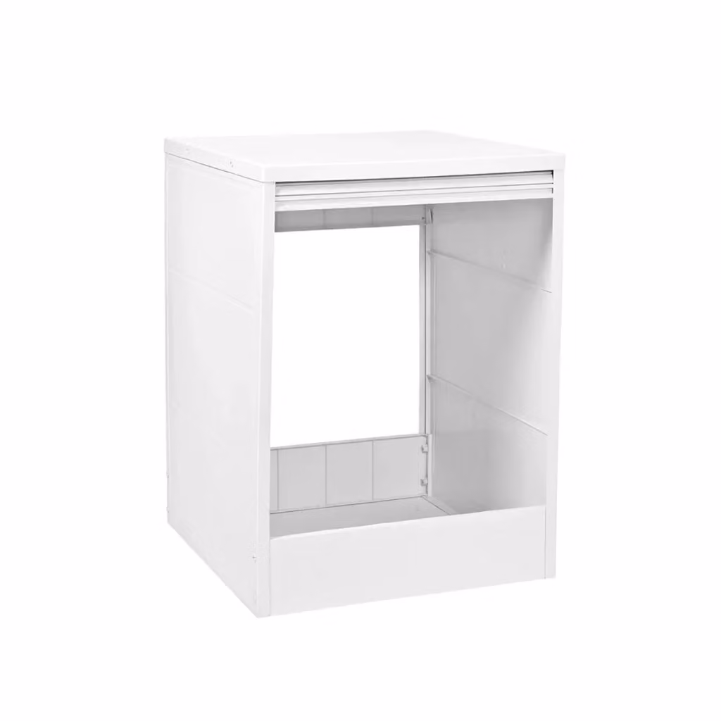 Coprilavatrice con serranda verticale TRIOP bianco L65 x P68 x H88 cm