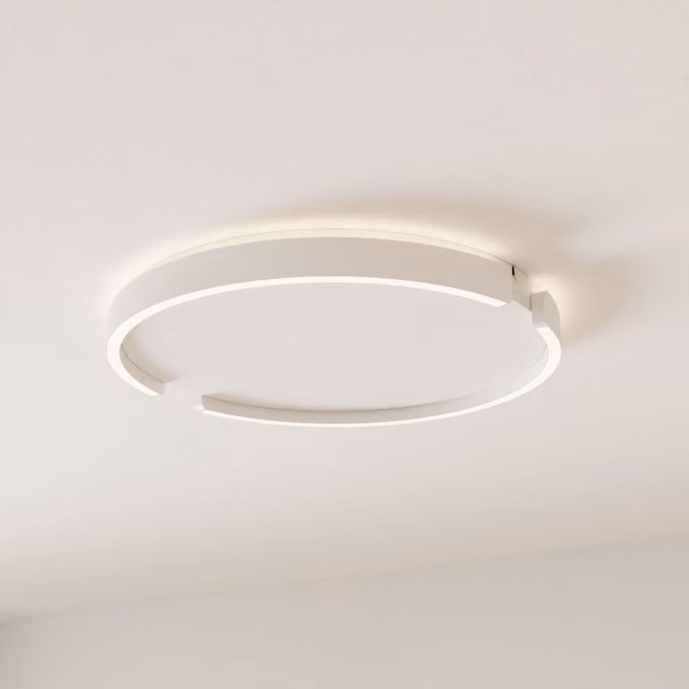 LUMIÈRE Design Menao Plafoniera LED dimmerabile controllo via app Ø 50 cm Bianco