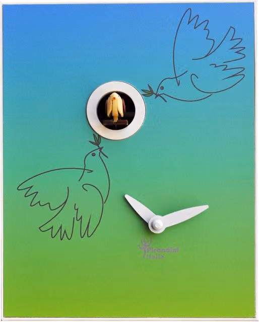 Orologio a Cucù da Parete 16,5x20x10cm Pirondini Italia D'Apres Picasso