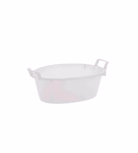 Bacinella Ovale Polietilene Bia. L 50  70 Stefanpl