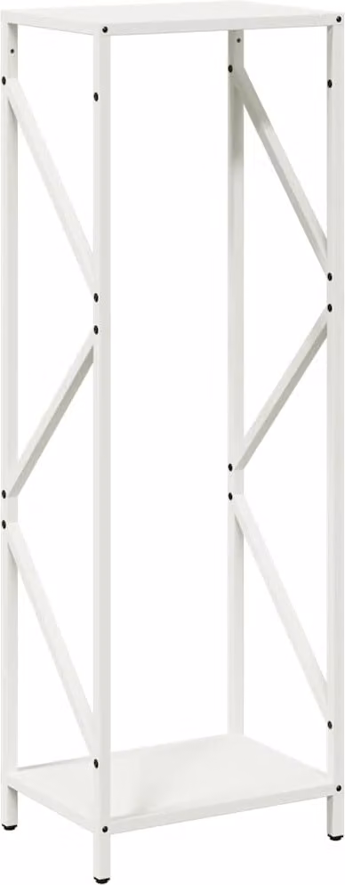 Rastrelliera per Legna da Ardere Bianca 34x25x100 cm