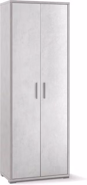 Armadio 2 Ante 71x199x41 cm Ossido Bianco