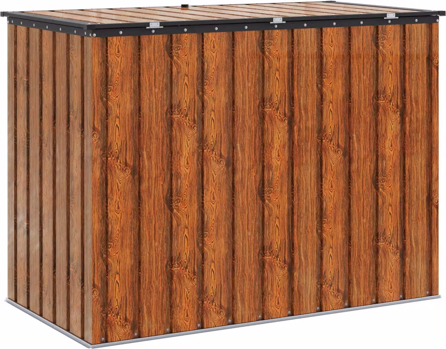 Contenitore da giardino Marrone 151,5 x 82 x 110,5 cm Acciaio
