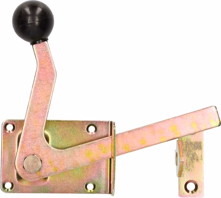 KOTARBAU® Scrocco per cancello da giardino 165/16 mm con ganci di chiusura su entrambi i lati Scrocco per cancello da giardino Giallo Scrocco in acciaio zincato Scrocco per cancello Scrocco per cancello Scrocco per porta
