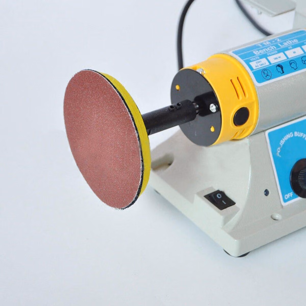 Lucidatrice per banconi da lavoro, 350W - 220V - ideale per la lavorazione del legno e la lucidatura di gioielli
