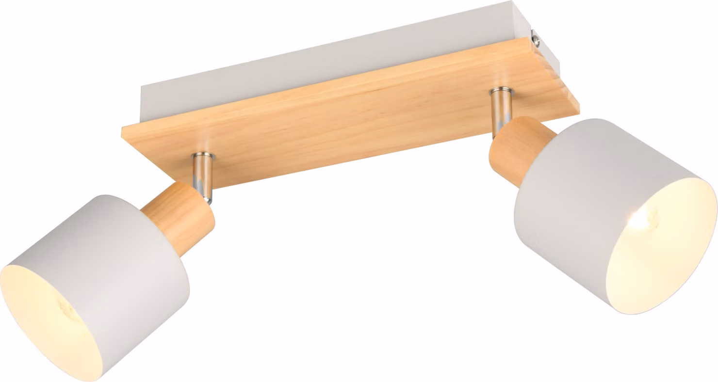 TRIO-Leuchten spot a soffitto SHANTI 2 luci DH 9x19,50 cm faretto colorato