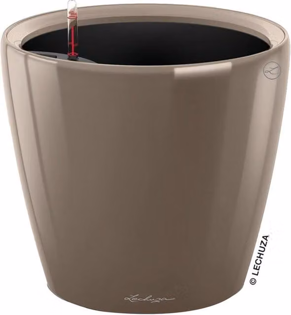 Vaso autoirrigante Classico Premium LECHUZA in polipropilene colore beige H 47 cm x ø 50 cm