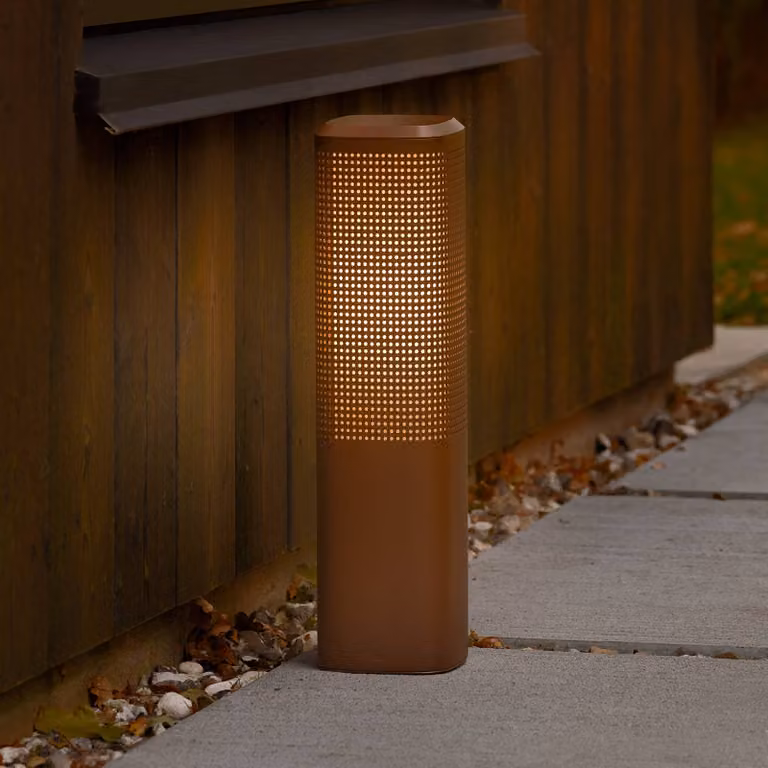 Nordlux Lampione da giardino Sidara, dimmerabile, Marrone / Ruggine, Alluminio, Moderno, Lampada da esterni
