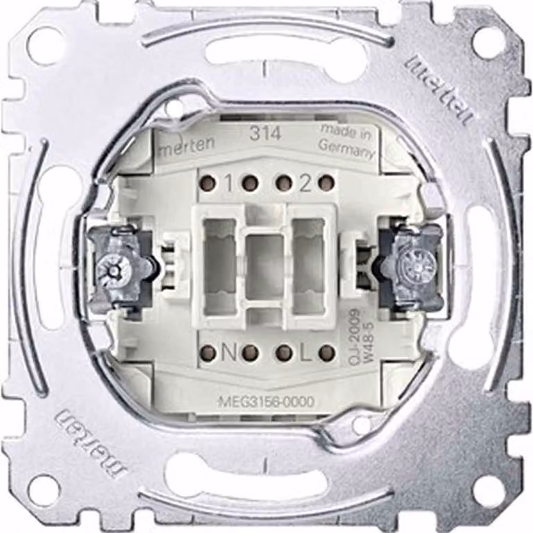 MERTEN Inserto a pulsante MEG3156-0000 con terminale N 10 A AC 250 V MEG3156-0000 MEG3156-0000 (MEG3156-0000)