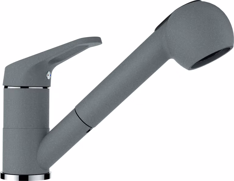 Rubinetto Schock Cosmo 525122GCR, Croma, alta pressione, bocca estraibile