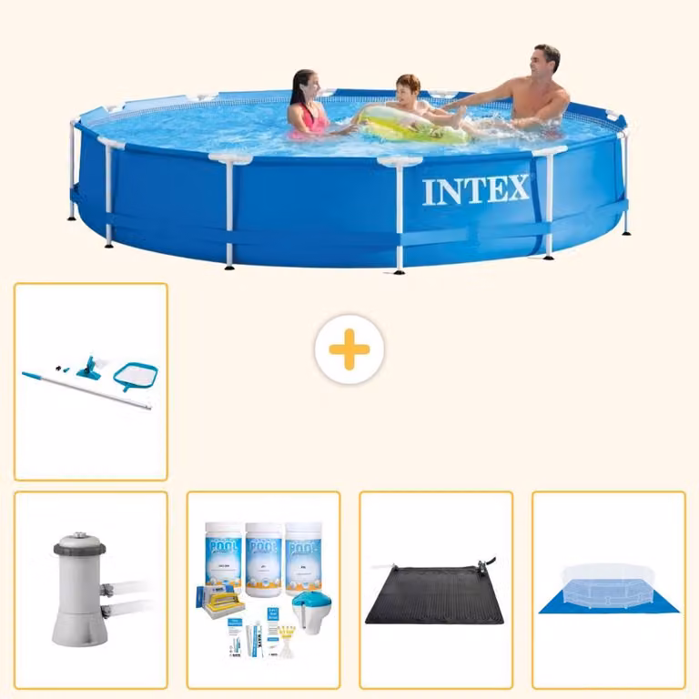 Piscina fuori terra con struttura - 366x76 cm - 6 pezzi - Modello S21023
