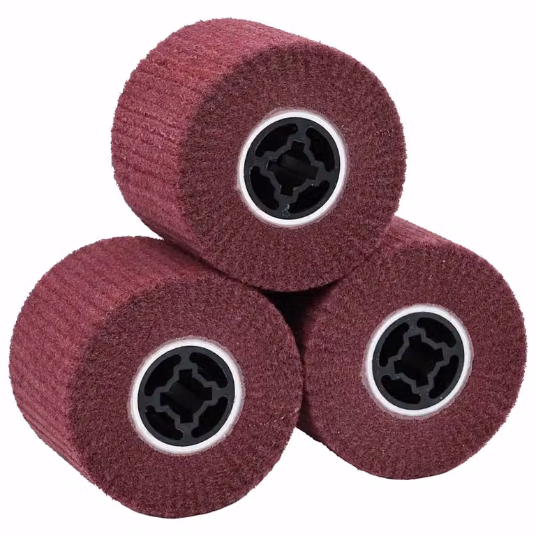 Set di 3 rulli abrasivi vidaXL in fibre sintetiche e plastica, colore rosso e marrone, L/P/H: 12 x 12 x 10 cm