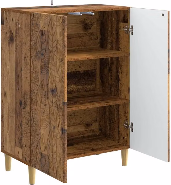 Credenza Buffet Moderno in Legno MDF Marrone per Soggiorno e Sala da Pranzo L/P/H: 66 x 34,5 x 90 cm – 1