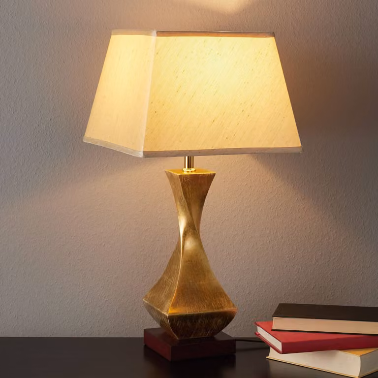 Schuller Valencia Lampada da tavolo Deco, Ottone / Oro, Soggiorno / Sala da pranzo, Metallo, Moderno, Lampada da tavolo