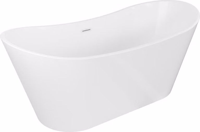 Mexen Montana vasca da bagno indipendente 180 x 80 cm, bianca, troppopieno bianco - 52011808000-20