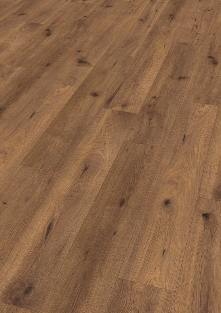 Pavimento laminato EGGER NatureSense* EL2099, finitura Inuvik, effetto legno di quercia, dimensioni 1292x193x7 mm