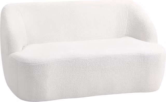 Divano 2 posti ¨C Minimal ¨C crema tessuto morbido