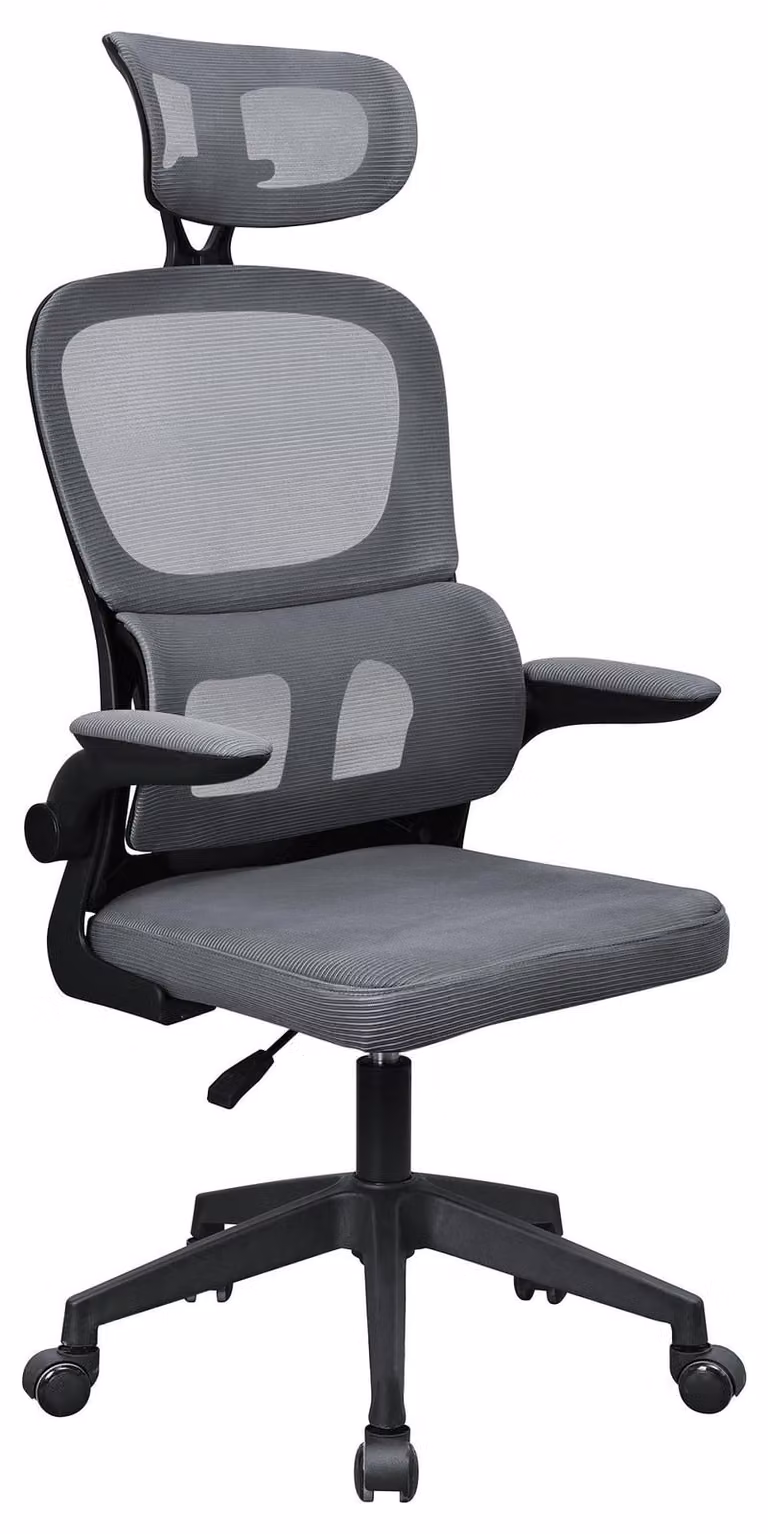 Mars Gaming MGC-ERGOPRO, Sedile imbottito, Schienale in mesh, Grigio, Grigio, Cotone, Mesh