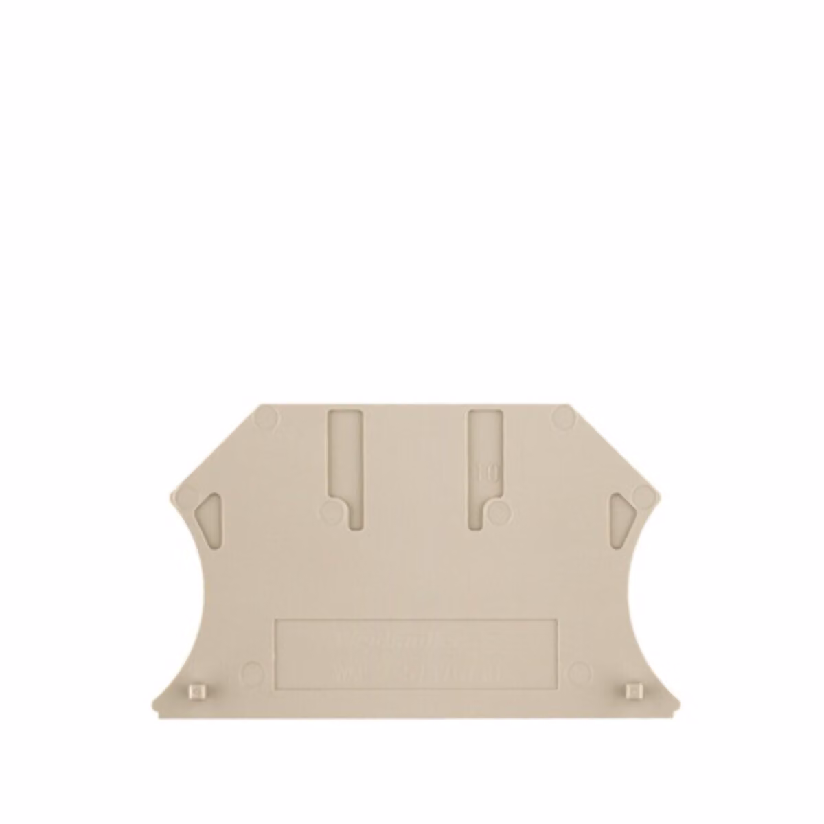 Piastra terminale 56x1,5x33,5mm - Piastra terminale/divisoria per morsettiera WAP 2.5-10