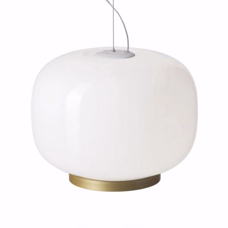 Foscarini Lampada a sospensione Chouchin Reverse 1, dimmerabile, Bianco / Opale, Cucina, Vetro, Design, Lampada a sospensione