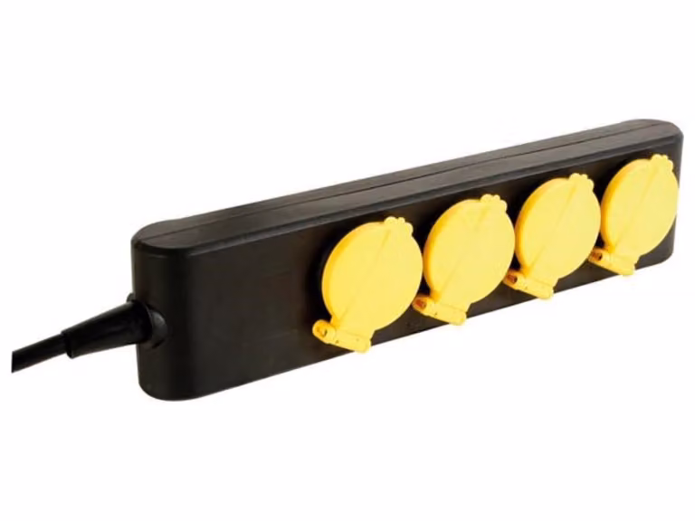 Presa 4 Vie - IP44 - Cavo 1,5 M - Schuko
