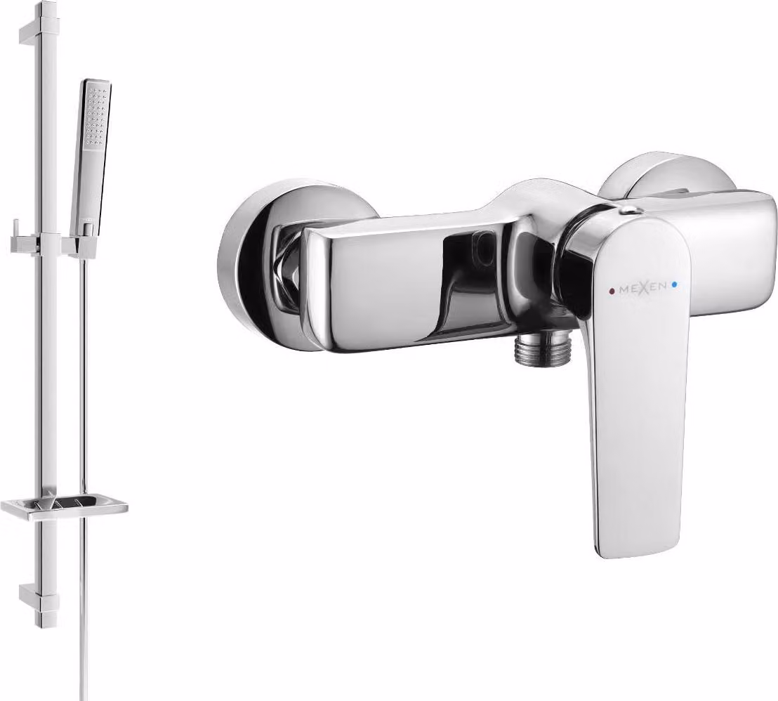 Mexen Lynx DQ72 miscelatore doccia con set doccia, cromo - 74594DQ72-00