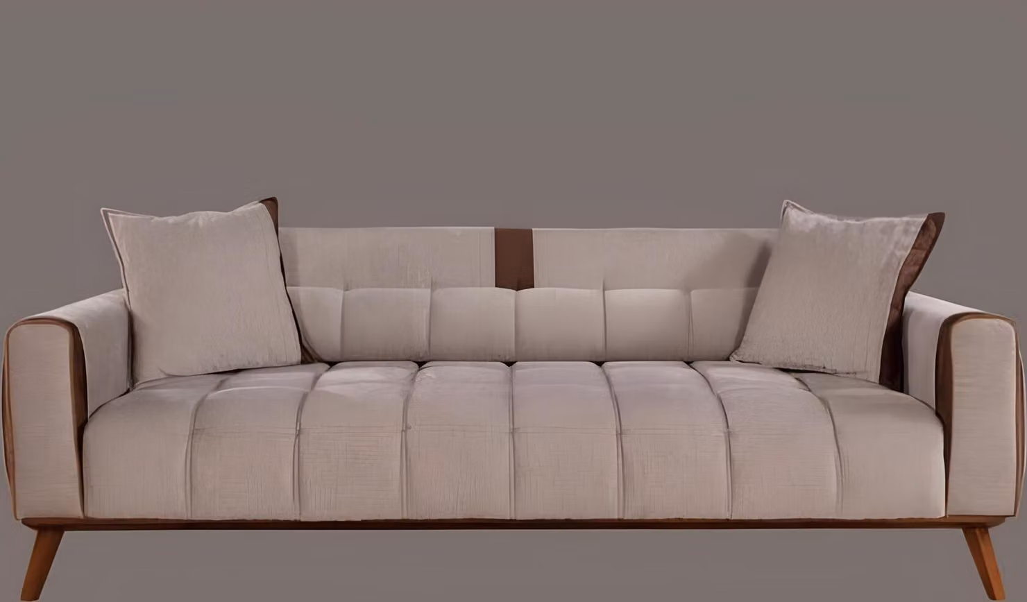Moderne Sofa 3 Sitz Textil Sofas Couch Polster Garnitur Sitzpolster Dreisitzer
