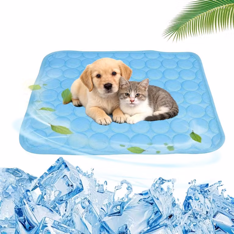 Tappetino refrigerante per cani, colore blu, taglia M (62 x 50 cm), lavabile