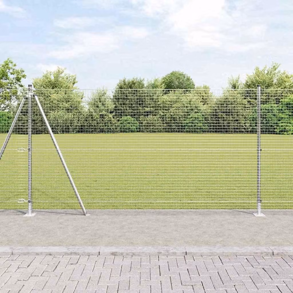 Maison Exclusive - Palo della recinzione Argento 25 x 1,2 m (rete 25 x 25 mm)