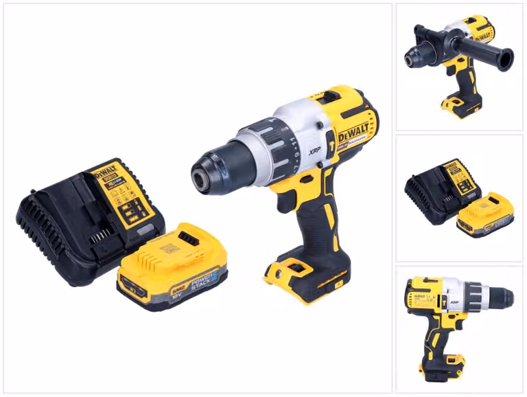 DeWalt DCD 996 E1 18 V 95 Nm Brushless trapano a percussione senza fili + 1x batteria 1,7 Ah + caricabatterie
