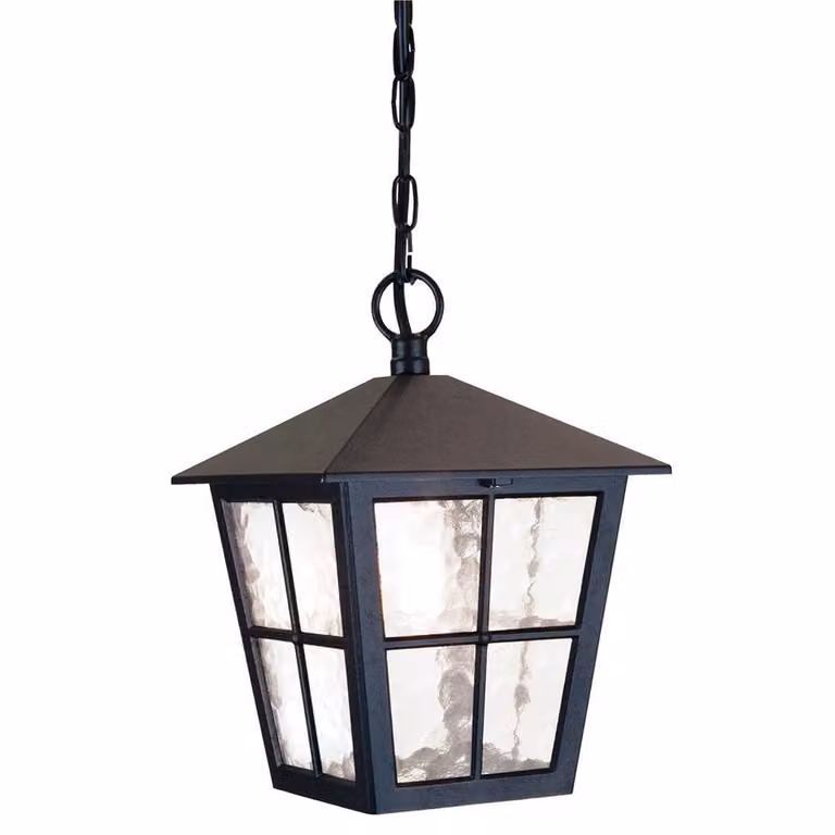 Lampada a sospensione da esterno Canterbury 1xE27 nera Elstead BL48M-BLACK