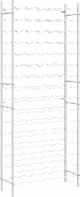 Portabottiglie da parete Design In in metallo bianco opaco per 96 bottiglie L: 117 cm, H: 64 cm, P: 22 cm – 1