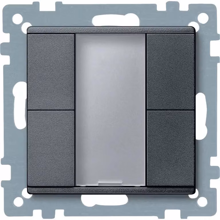 Schneider Electric Pulsante doppio plus, antracite, sistema M MTN627614