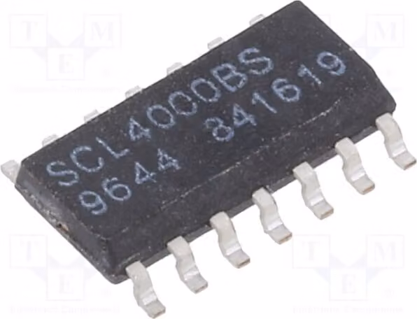 1x IN: 3 NOR, Nein NTE4000T, Porta, Inverter. Canali: 2, SMD