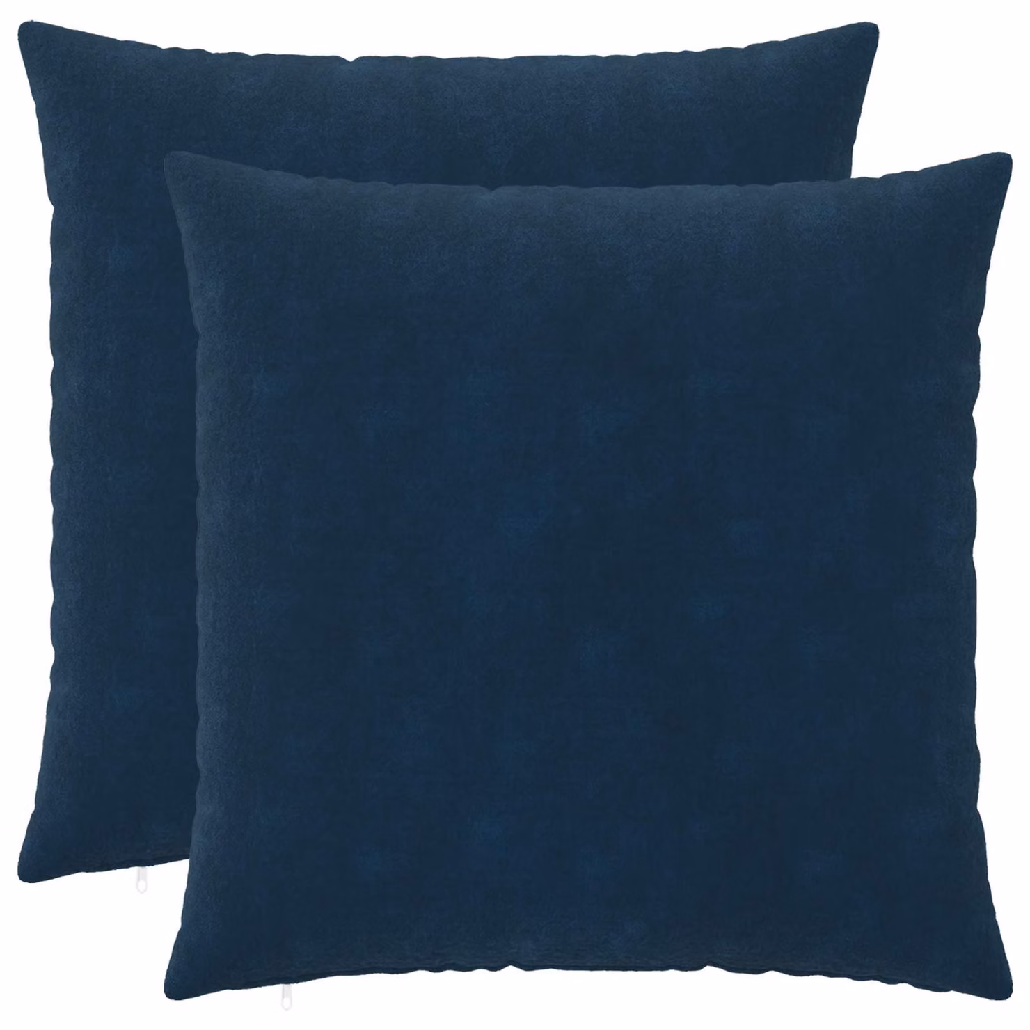 Set di 2 federe vidaXL HEERLEN blu in microfibra fleece, L 80 x L 80 cm
