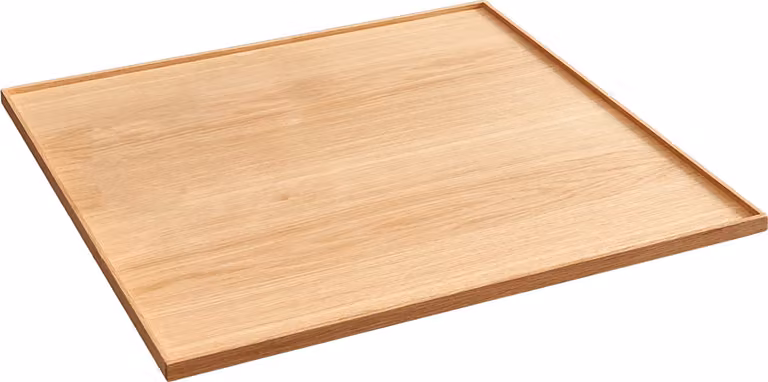 KAWOLA vassoio in legno E rovere naturale grande per sgabello