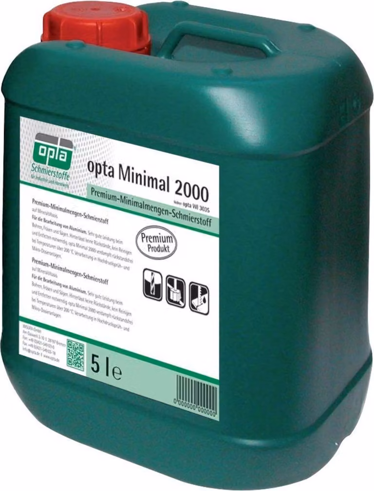 Quantità minima di lubrificante Minimo 2000canister 5l OPTA