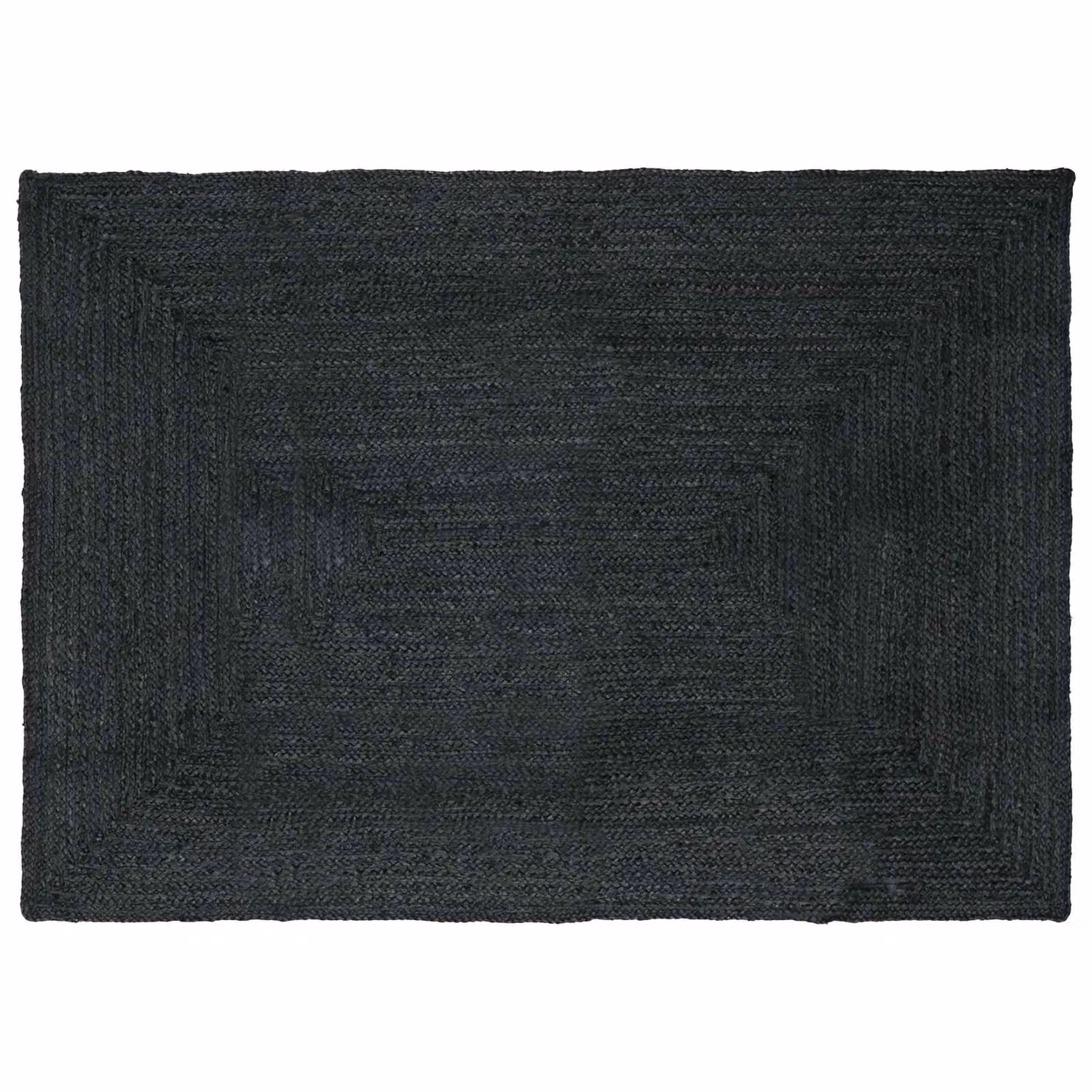 Tappeto da area vidaXL in juta moderno color antracite L: 340 cm, P: 240 cm