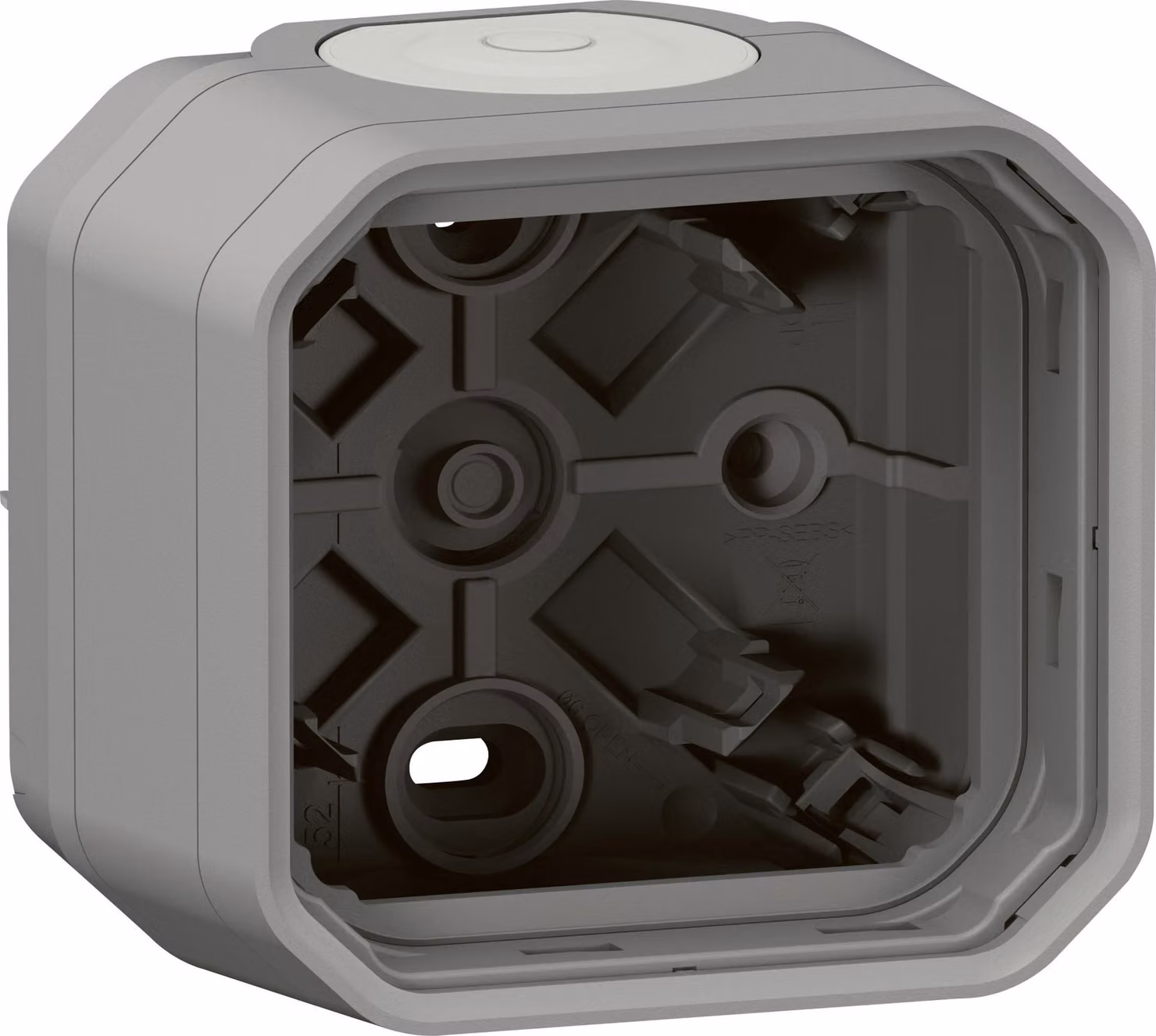 Legrand PLEXO New scatola da incasso impermeabile, custodia da incasso, 2 membrane, 1 accesso cavi grigio, 069651L