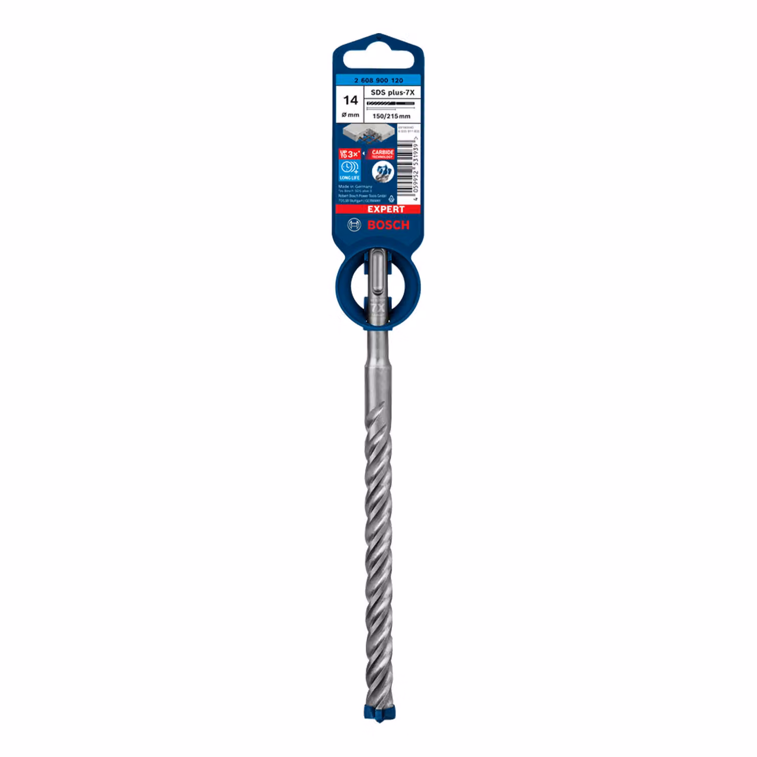 Bosch 2608900120 Bosch EXPERT Hammerbohrer SDS plus-7X 14x150x215mm