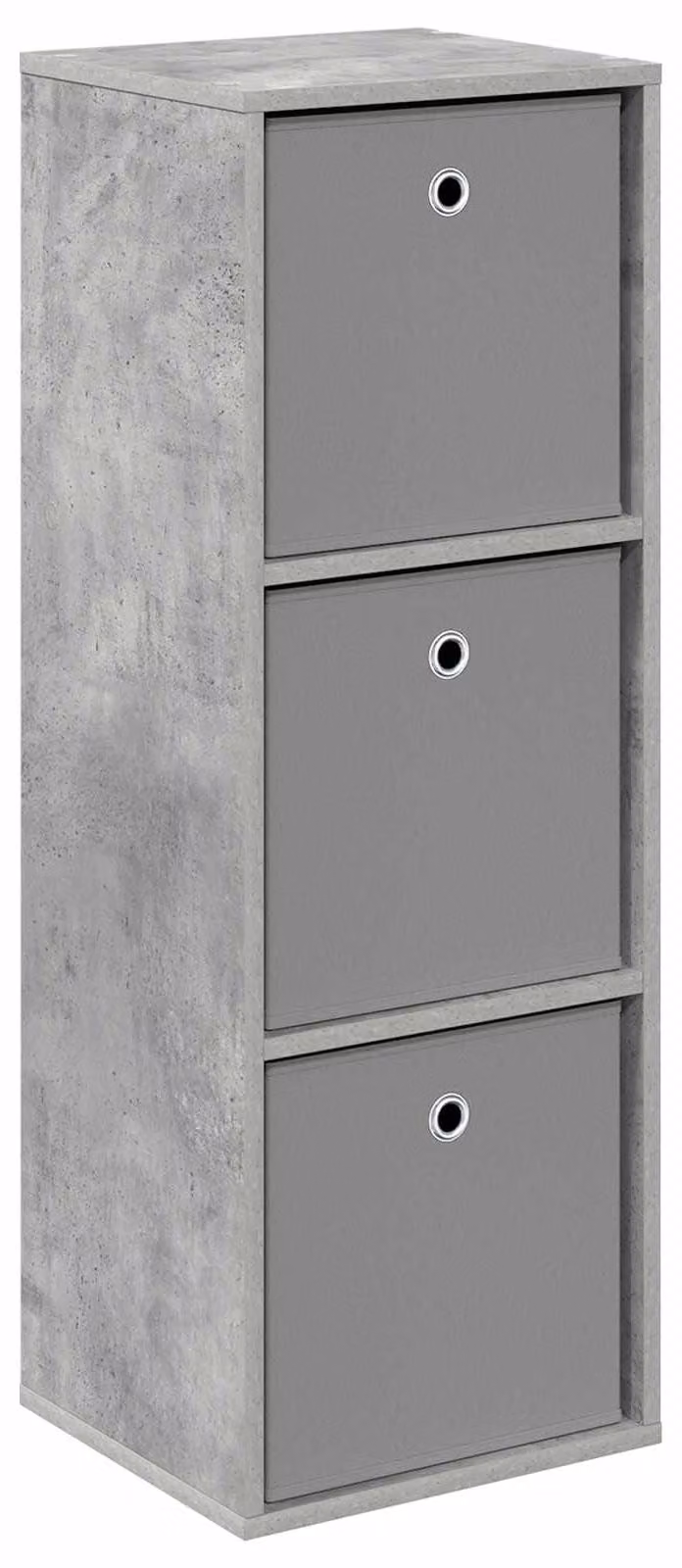 Credenza con cassetto Grigio cemento 35 x 32 x 99,5 cm