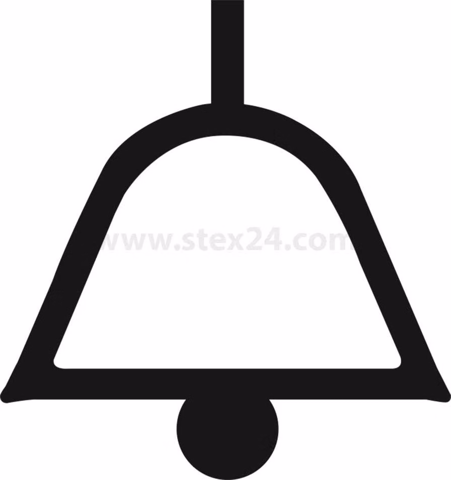 Georg Schlegel Targhetta identificativa Simbolo grafico CAMPANA bianco - 1 pezzo